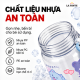  Bình Nước Trẻ Em La Fonte 550 ml Màu Xanh – Nắp Bật Tiện Lợi 