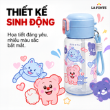  Bình Nước Trẻ Em La Fonte 550 ml Màu Xanh – Nắp Bật Tiện Lợi 
