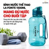  Bình Nước Thể Thao La Fonte 1500 ml – Tay Cầm Kèm Ống Hút 