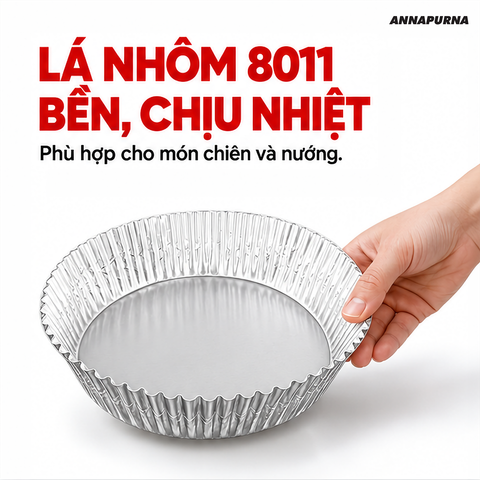  Khay Nhôm Lót Nồi Chiên Annapurna 20 Khay – Hạn Chế Bám Bẩn Lòng Nồi 