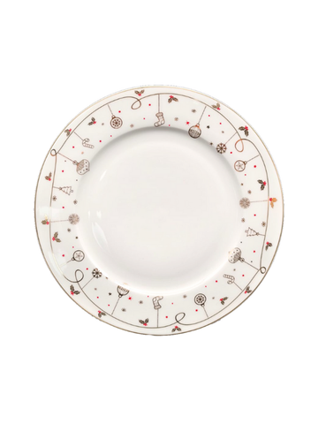  Dĩa sứ xương cao cấp  Moriitalia 19 cm - 013543 