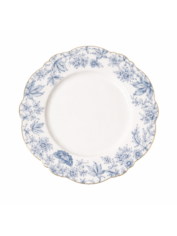  Dĩa sứ xương cao cấp Moriitalia viền hoa( 27.8cm - 014434) 