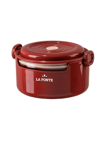  Hộp cơm thủy tinh La Fonte hình tròn (800 ml-014540-RED) 