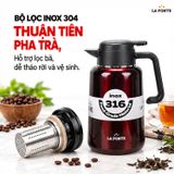  Bình Cà Phê 2.2 L 014748 Red Inox 316 La Fonte 2.2 L Đỏ – Bền Bỉ Chống Gỉ 