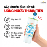  Ly Giữ Nhiệt Inox 304 Peace On Earth La Fonte 880 ml – Kèm Ống Hút Tiện Dụng 