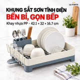  Kệ Úp Bát Dĩa La Fonte – Kèm Khay Thoát Nước 