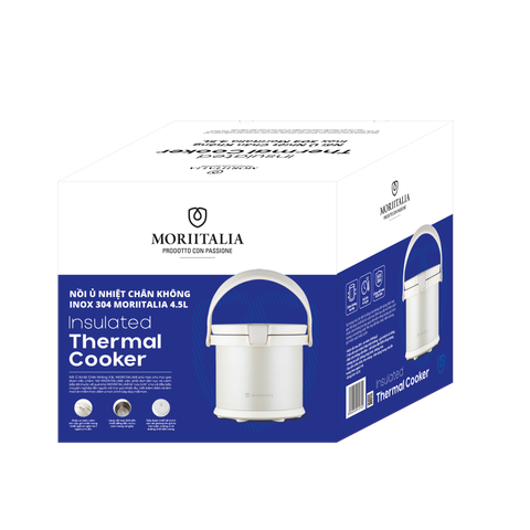  Nồi Ủ Nhiệt Chân Không Inox 304 Moriitalia 4.5L-016018 