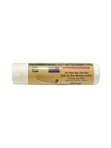  Túi phân hủy sinh học thật sự (Túi đựng thực phẩm Deodeo 20 cm x 30 cm-500 g)-TDTP00001090 