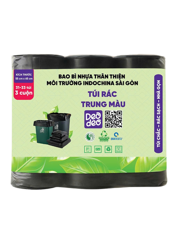  Túi Rác Trung Màu Đen 55cmx65cm DEODEO-015967 