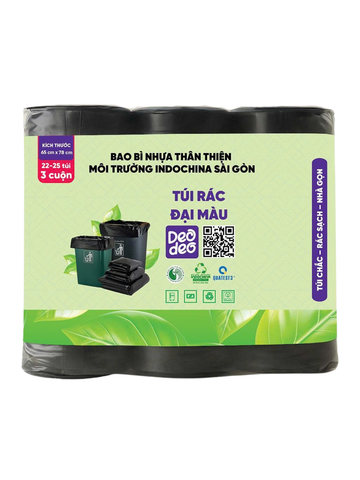  Túi Rác Đại Màu Đen 65cmx78cm DEODEO-015974 