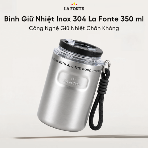  Bình Giữ Nhiệt Inox 304 La Fonte 350 ml – Cách Nhiệt Chân Không 