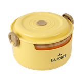  Hộp cơm thủy tinh La Fonte hình tròn  (800 ml - 014540-YEL) 