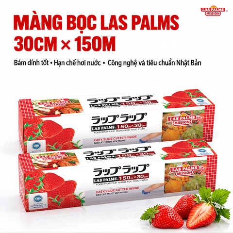  Màng Bọc Thực Phẩm Las Palms 30 cm x 150 m – Tiện Bọc Và Bảo Quản 