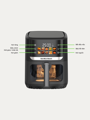 Hình ảnh NỒI CHIÊN KHÔNG DẦU SMARTCOOK HAMILTON BEACH 6.5L - 000420