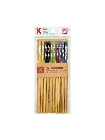  Đũa Tre Nhật Bản Vỉ 5 Đôi Kokusai 22.5cmx7.5mm NDCK-06A 