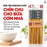  Đũa Tre Kokusai Vỉ 5 Đôi – Tiện Dùng Trong Bữa Ăn 