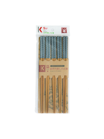  Đũa gỗ Nhật Bản vỉ 5 đôi Kokusai 23.5cm NDCK- 23A 