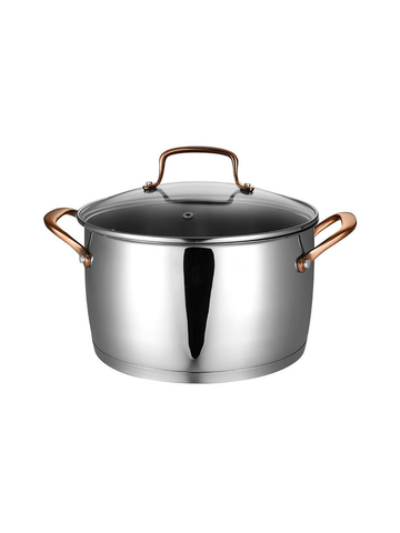  Nồi thép nắp thủy tinh 24cm Moriitalia PVD24C-IC 