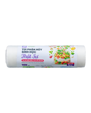  Túi Phân hủy sinh học thực sự (Túi đựng thực phẩm Phân hủy sinh học Deodeo 300 g - 20 cm x 30 cm) - TDTP10000659 