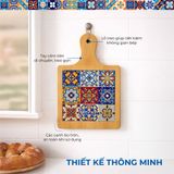  Thớt Tre Ceramic La Fonte Hoa Văn Sắc Việt 18.5cm x 28.5cm - THOT00000369 