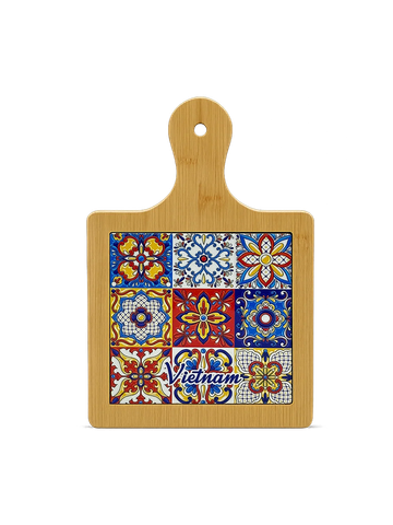  Thớt Tre Ceramic La Fonte Hoa Văn Sắc Việt 18.5cm x 28.5cm - THOT00000369 