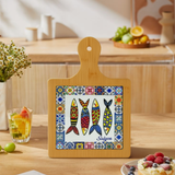  Thớt Tre Ceramic La Fonte Hoa Văn Ngư Phúc 18.5cm x 28.5cm - THOT00000383 