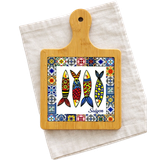  Thớt Tre Ceramic La Fonte Hoa Văn Ngư Phúc 18.5cm x 28.5cm - THOT00000383 