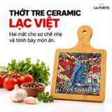  Thớt Tre Ceramic La Fonte Lạc Việt 18.5 x 28.5 cm – Hai Mặt Tre Ceramic, Dễ Vệ Sinh 