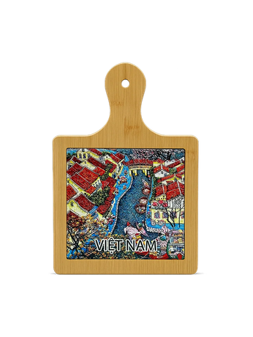 Thớt Tre Ceramic La Fonte Hoa Văn Lạc Việt 18.5cm x 28.5cm - THOT00000390 