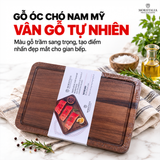  Thớt Gỗ Óc Chó Nam Mỹ Moriitalia 30 x 20 x 2 cm – Dùng Hai Mặt 
