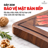  Thớt Gỗ Óc Chó Nam Mỹ Moriitalia 30 x 20 x 2 cm – Dùng Hai Mặt 