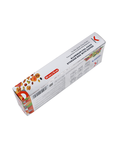 Hình ảnh TÚI BẢO QUẢN THỰC PHẨM TRÁNG NHÔM CÓ KHÓA KÉO KOKUSAI 20 CM X 13 CM -TZIP10005357