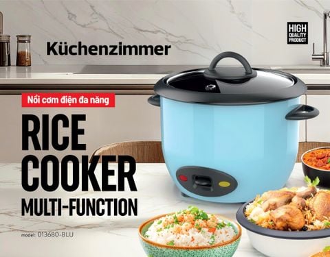  Nồi Cơm Điện Đa Năng Kuchenzimmer 600 ML - 013680-BLU 