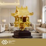 Biểu tượng Chùa Một Cột mạ vàng
