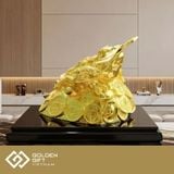 Cóc 3 chân ngậm tiền vàng –  Thiềm thừ phong thuỷ mạ vàng