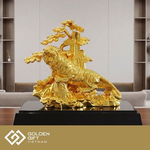 Tượng Hổ Vàng Uy Phong