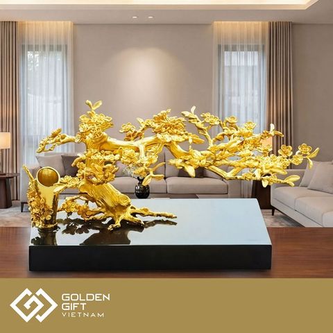 Cành hoa Mai mạ vàng 2 in 1