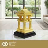 Mô hình Khuê Văn Các bằng đồng mạ vàng