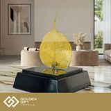 Lá Bồ Đề mạ vàng 24K