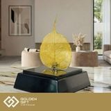 Lá Bồ Đề mạ vàng 24K