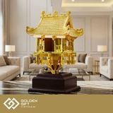 Biểu tượng Chùa Một Cột mạ vàng