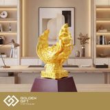 Tượng Đầu Rồng Thăng Long mạ vàng