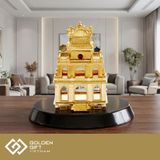Mô hình Tháp Rùa Hồ Gươm mạ vàng