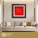 Tranh Bông Lúa mạ vàng 24K