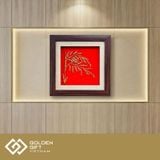 Tranh Bông Lúa mạ vàng 24K