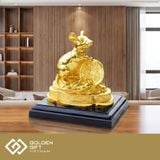 Tượng Chuột Ôm Đồng Tiền Vàng