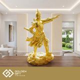 Tượng Đức Thánh Trần Hưng Đạo mạ vàng