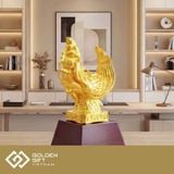 Tượng Đầu Rồng Thăng Long mạ vàng