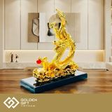 Tượng Rồng Vàng Kim Long Bảo Khang