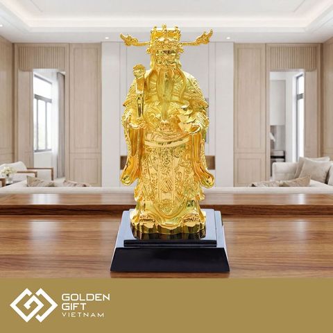 Tượng ông Thần Tài phong thuỷ mạ vàng